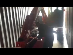 Carregamento e fixação da escavadeira